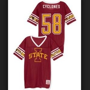 Victorias Secret PINK Bling Collegiate Iowa State Cyclones top (ISU) ❤️💛❤️💛